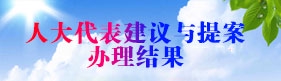 人大代表建议与提案办理结果